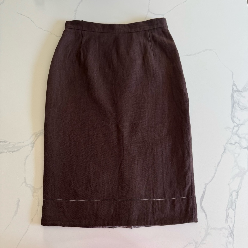SOLD Prada SS 2001 - Cotton Stitch - Pencil Skirt - IT 42